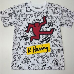 🔥Keith Haring Graphic T-Shirt Sz 10/12 New